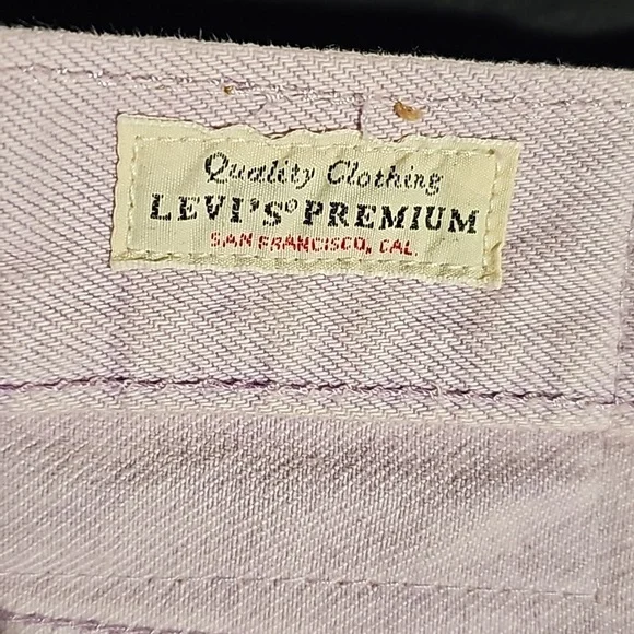 Levi’s 501 Baggy Lilac Purple Jean Shorts 36x9 Jorts Loose Skater Button Fly - Picture 4 of 16